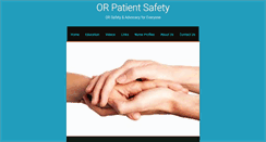 Desktop Screenshot of orpatientsafety.com