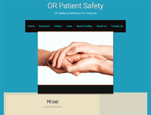 Tablet Screenshot of orpatientsafety.com